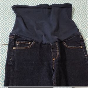 AG Adriano Goldschmied Dark Blue Maternity Skinny Jeans